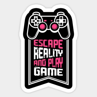 Escape Reality and Play Game Sticker